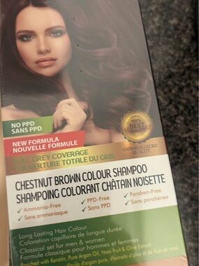 Chestnut Brown Colour Shampoo - Hair Colouring Shampoo